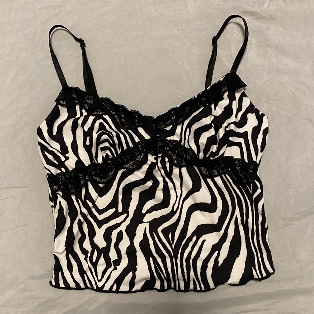 Zebra Cropped Cami